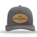 MTB Girls Hat Charcoal Gray and White